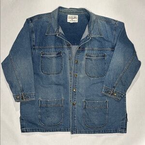 Vintage Northern Spirit Women Denim Jacket with Pockets